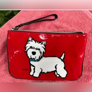 ❤️Marc Tetro Westie Red Wristlet
